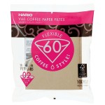 Hario filtry papierowe Misarashi brązowe - V60-02 - 100 Sztuk